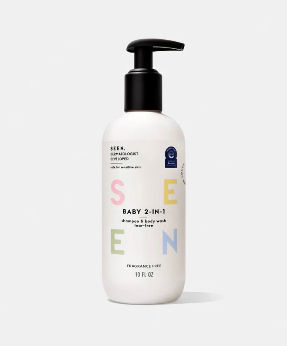 SEEN Baby 2-in-1 Shampoo & Body Wash, Fragrance Free