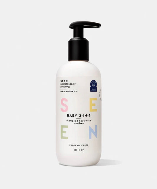 SEEN Baby 2-in-1 Shampoo & Body Wash, Fragrance Free